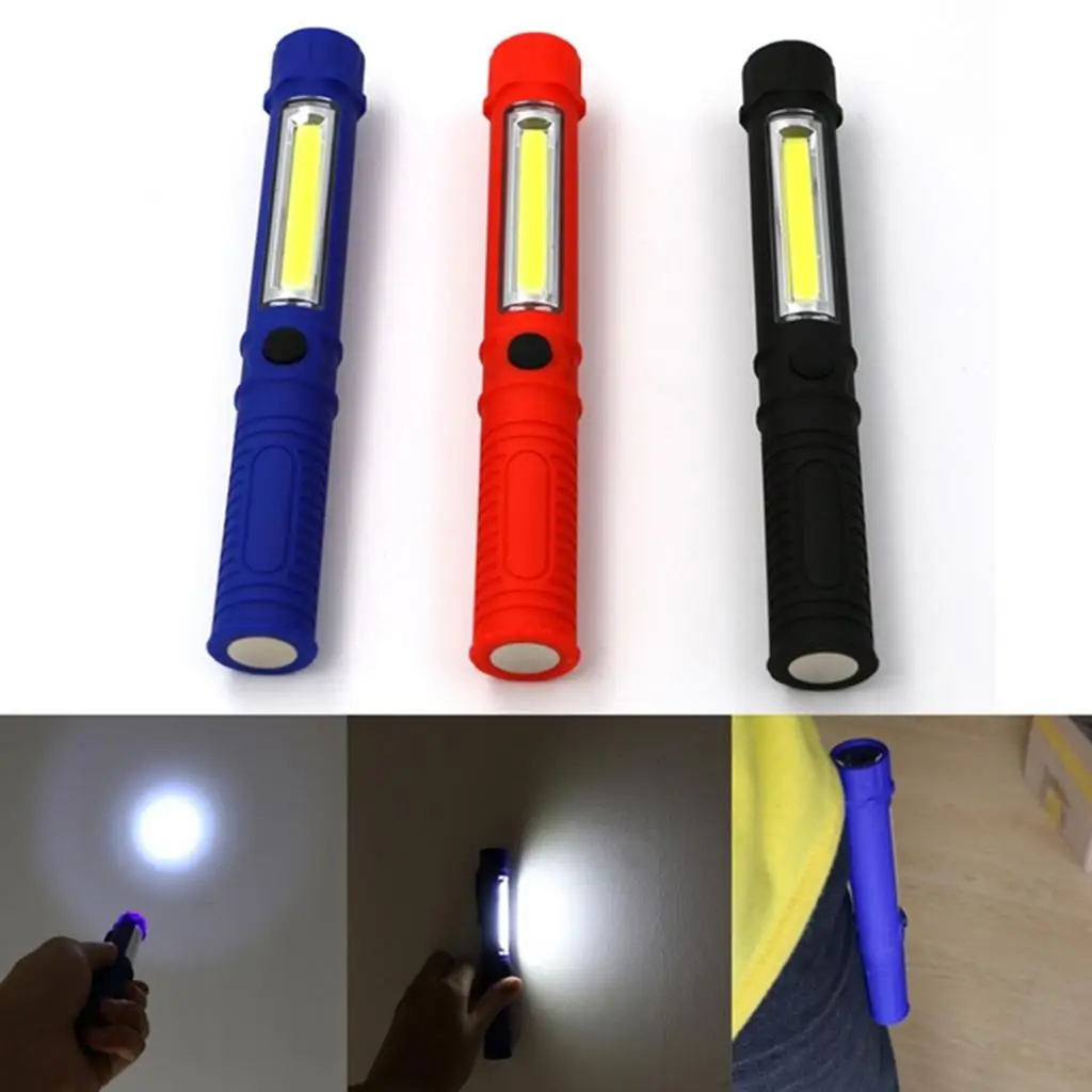 2X Multifunction COB Work Light Lamp Handy Flashlight Torch W/ Magnetic