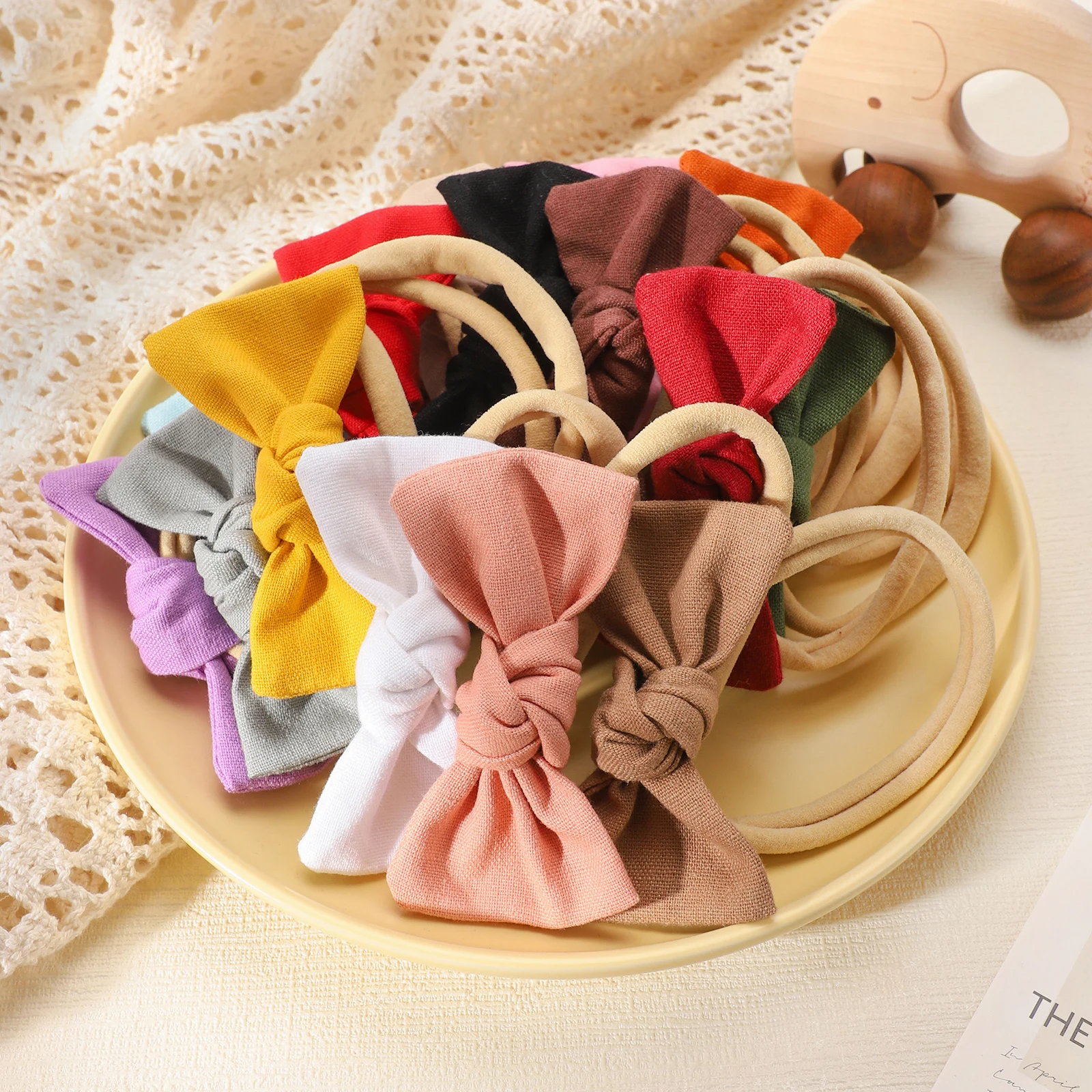 

1pcs Soft Bows Headband for Girls Elastic Nylon Newborn Turban Hair Bands Toddle Hairband Headwear Baby Hair Accessories Gift