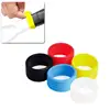 4Pcs/lot Sweat-absorbing Band Fixed Stretchable Handle Silicone Tennis Racket Grip Ring Handle Closure Rubber Tennis Accessories 4