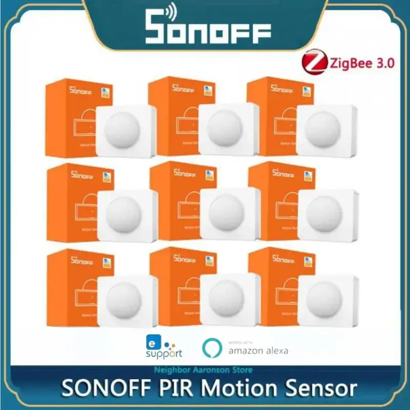 

1~10PCS SONOFF SNZB-03 ZigBee PIR Motion Sensor Work With Zigbee Bridge Pro eWeLink Control Voice Control Via Alexa Google