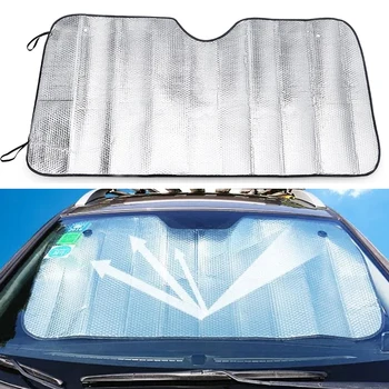 150x80CM Car Window Windshield Snow Ice Sun Shade Anti-UV Protection Front Rear Windshield Block Cover Visor Auto Accessories 1