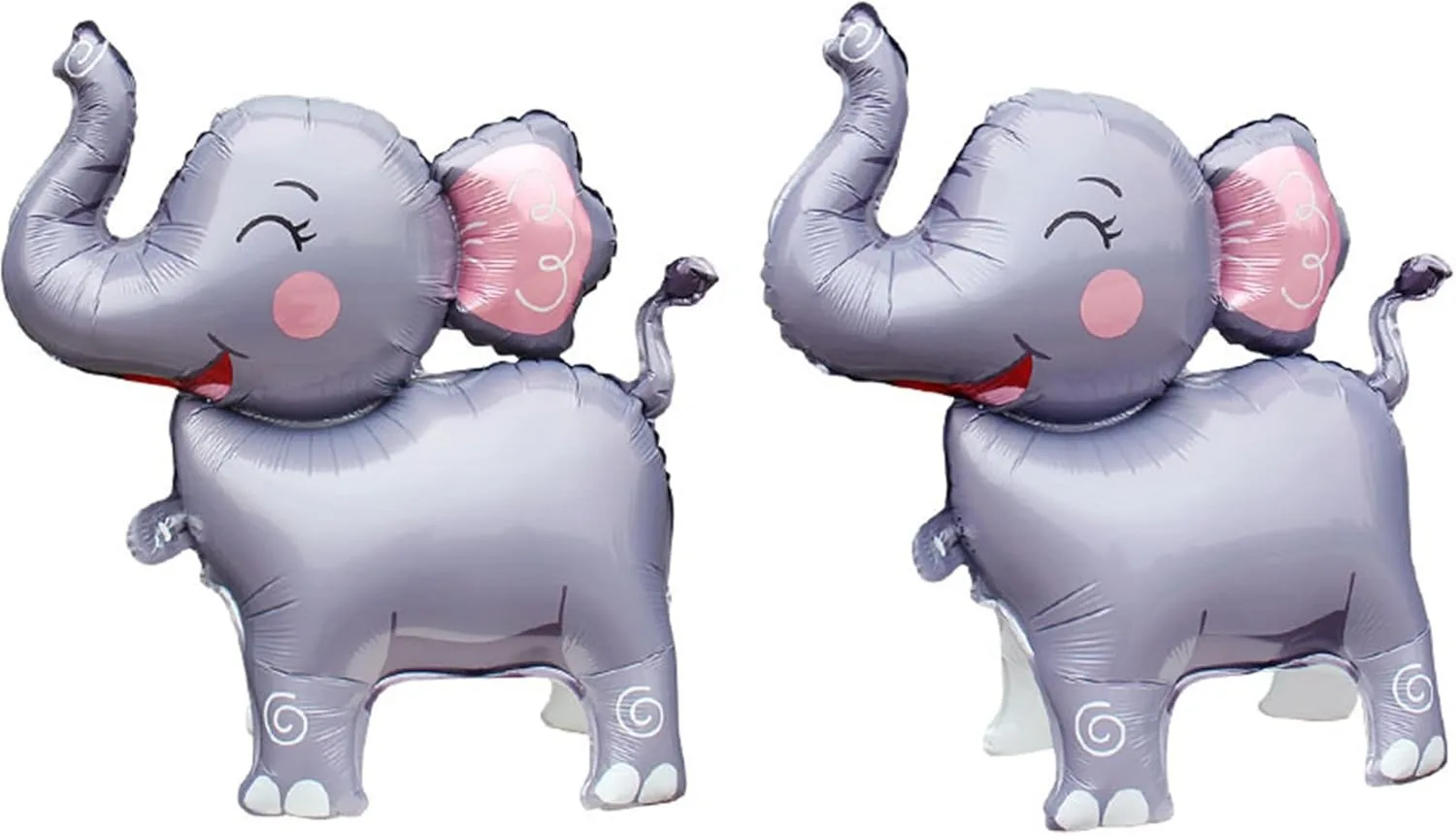 1 Stück/Set 3D Stehender Elefant Aluminiumfolienballons Cartoon-Tier Themenparty Geburtstagsfeier Deko-Zubehör Hochzeitsfeier – Detail 2
