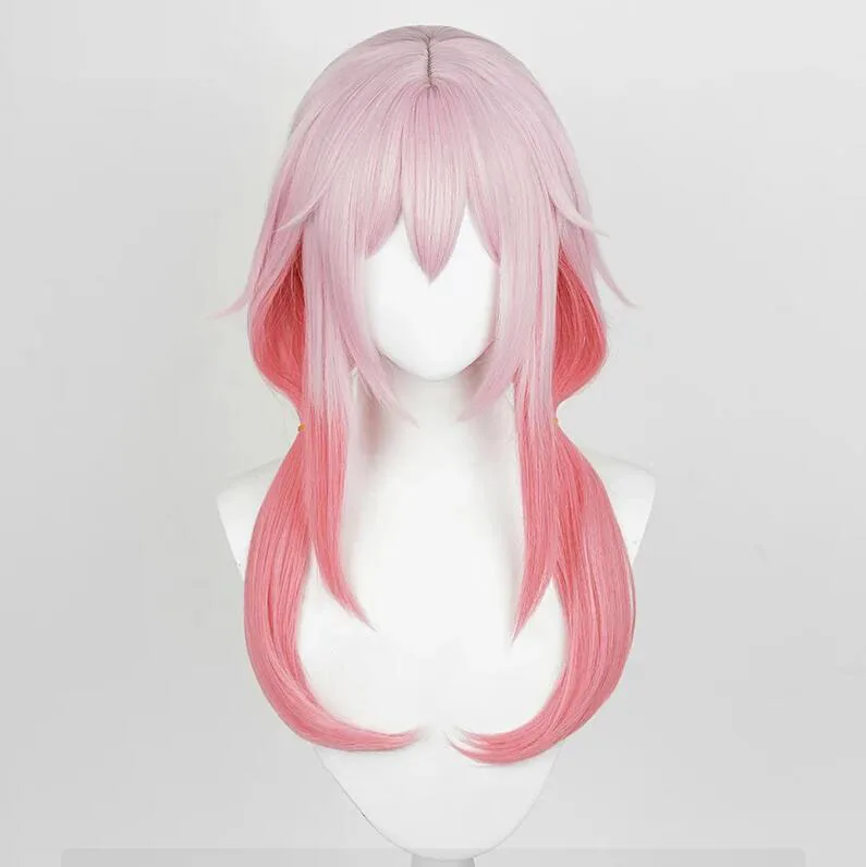 

Anime Guilty Crown Yuzuriha Inori Cosplay Wig Long Pink Gradient Heat Resistant Synthetic Hair Halloween Wigs
