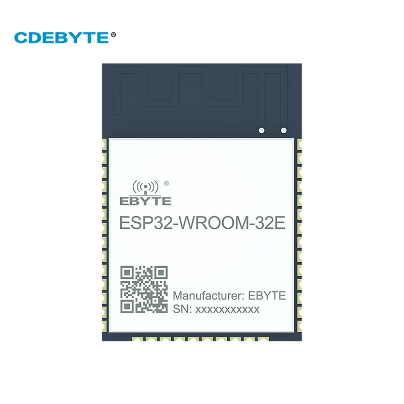 

ESP32 2.4G Wifi Wireless Module CDEBYTE ESP32-WROOM-32E UART I/O 20dBm IEEE802.11b/g/n PCB Antenna Small Size Module