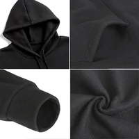 Pull à capuche en polyester pour hommes et femmes, vêtements décontractés amples d'équipe personnalisés avec une personnalité à la mode 4