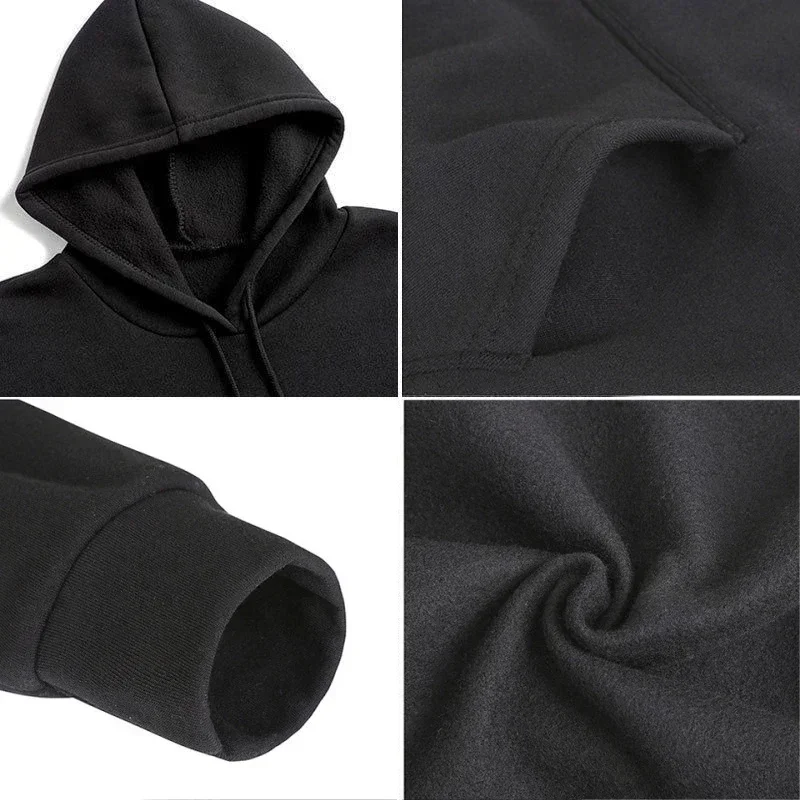 80% Polyester and 20% Cotton Hooded Pullover for Men and Women, Customized Team Loose Casual Wear with Fashionable Personality 4