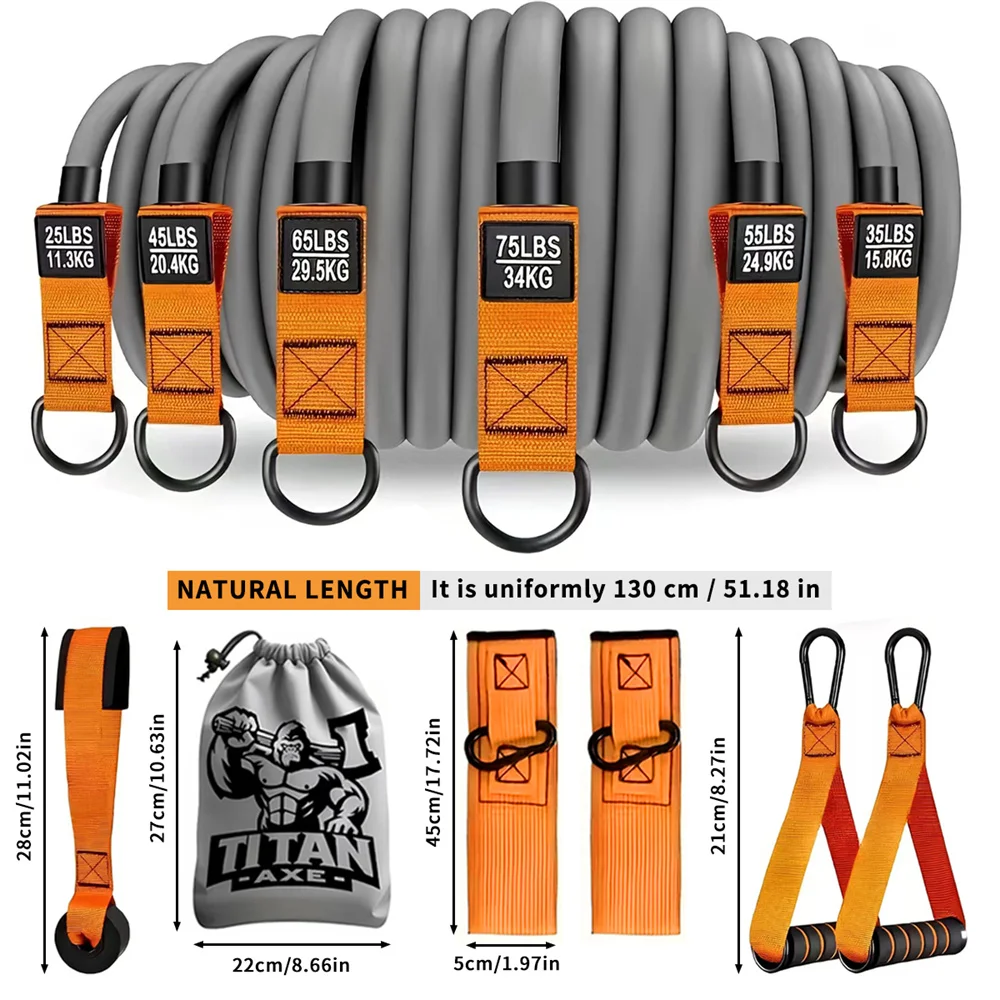 1 Set of Advanced Resistance Belt with Handle 5