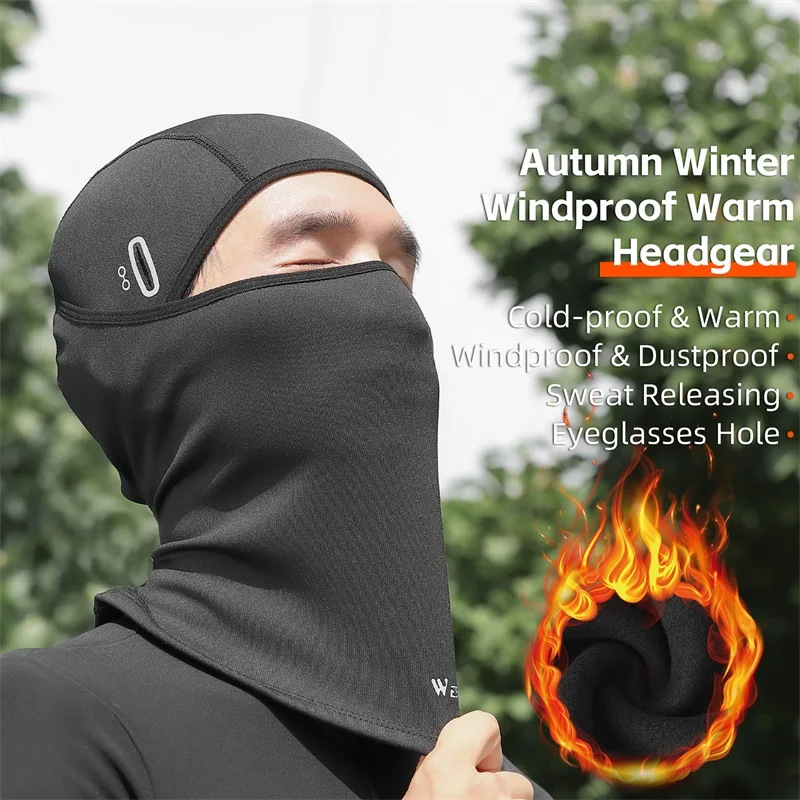 WEST BIKING Winter Warm Tactical Balaclava for Cycling Hiking Motorcycle MTB Full Face Windproof Mask Thermal Sport Gear