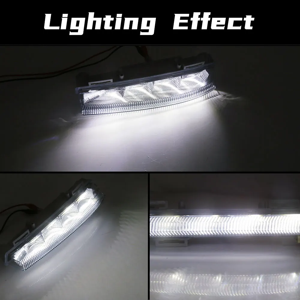 Auto Front LED DRL Dagrijverlichting Mistlamp 12 V Voor Mercedes-Benz W204 W212 C250 C280 C350 E350 EEN 2049068900 A 2049069000  34