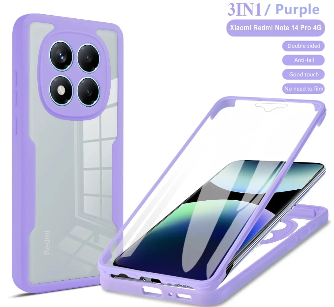 3-in-1 360° Full Coverage Shockproof Phone Case