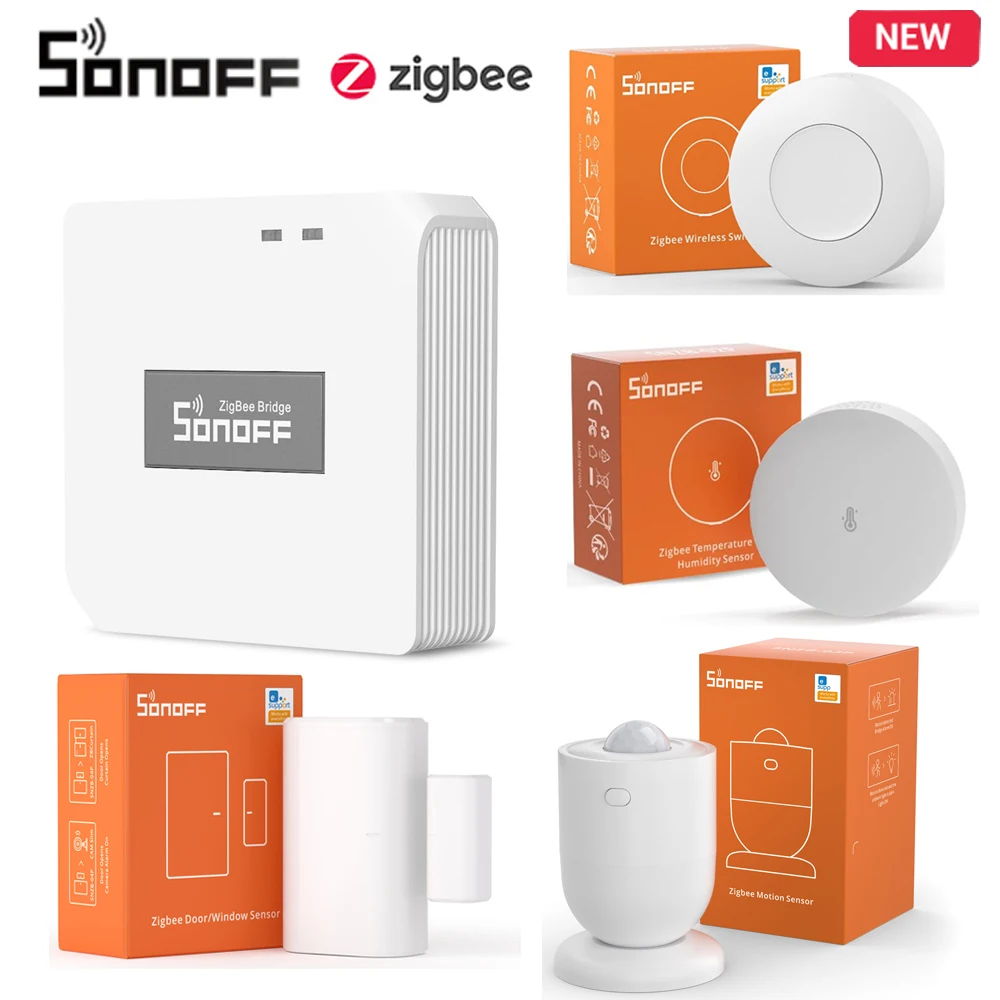 SONOFF Zigbee Bridge Wireless Switch Temperature And Humidity Sensor Motion Sensor Wireless Door Window Sensor Zigbee 3.0 smart switch temperature humidity sensor smart motion sensor smart zigbee bridge smart door window sensor smart zigbee gateway smart sensor module