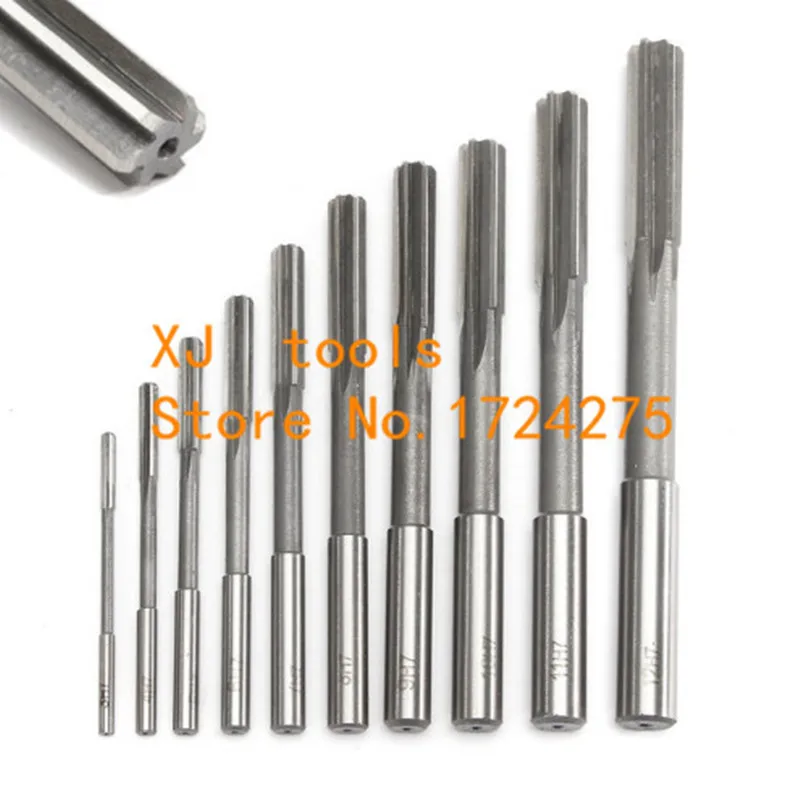 1Pcs 2mm-20mm HSS Straight Shank Chucking Reamer Machine Reamer Milling Cutter Tool For bore Machining 3/4/5/6/7/8/10/12/18/20mm
