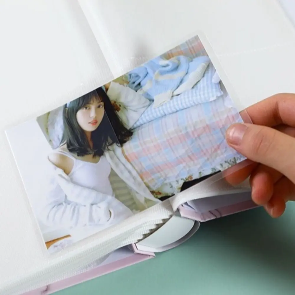 6inch Photo Album 200 Pockets Multi-pocket Family Photo Album Large Capacity Cartoon Pattern Photocard Holder Anniversary