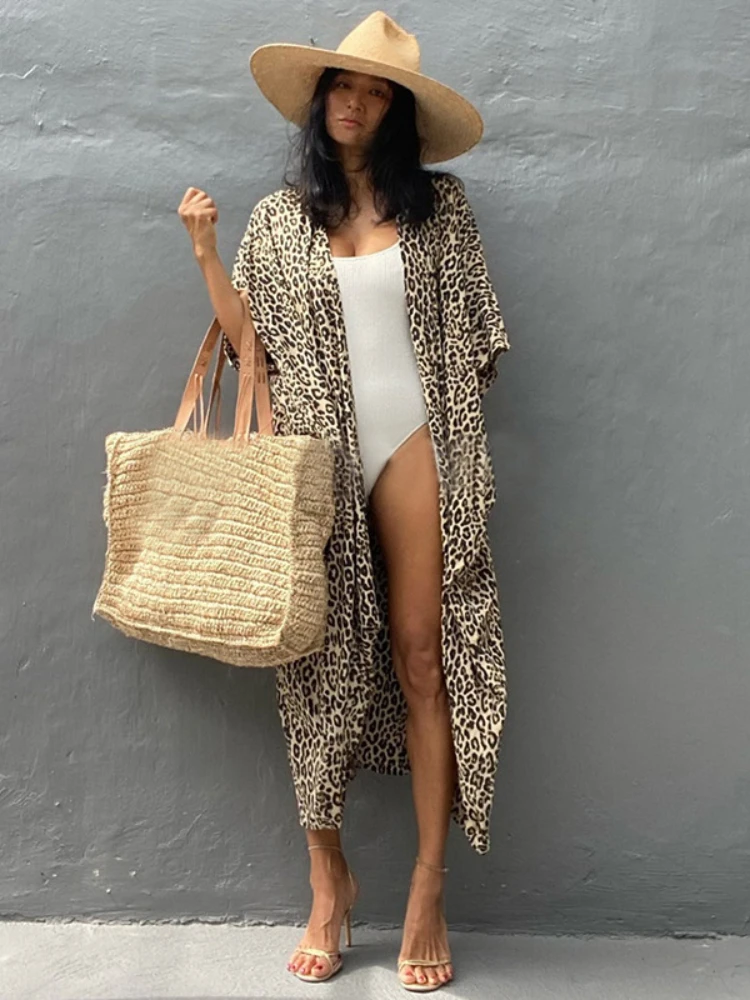 brown beach kimono