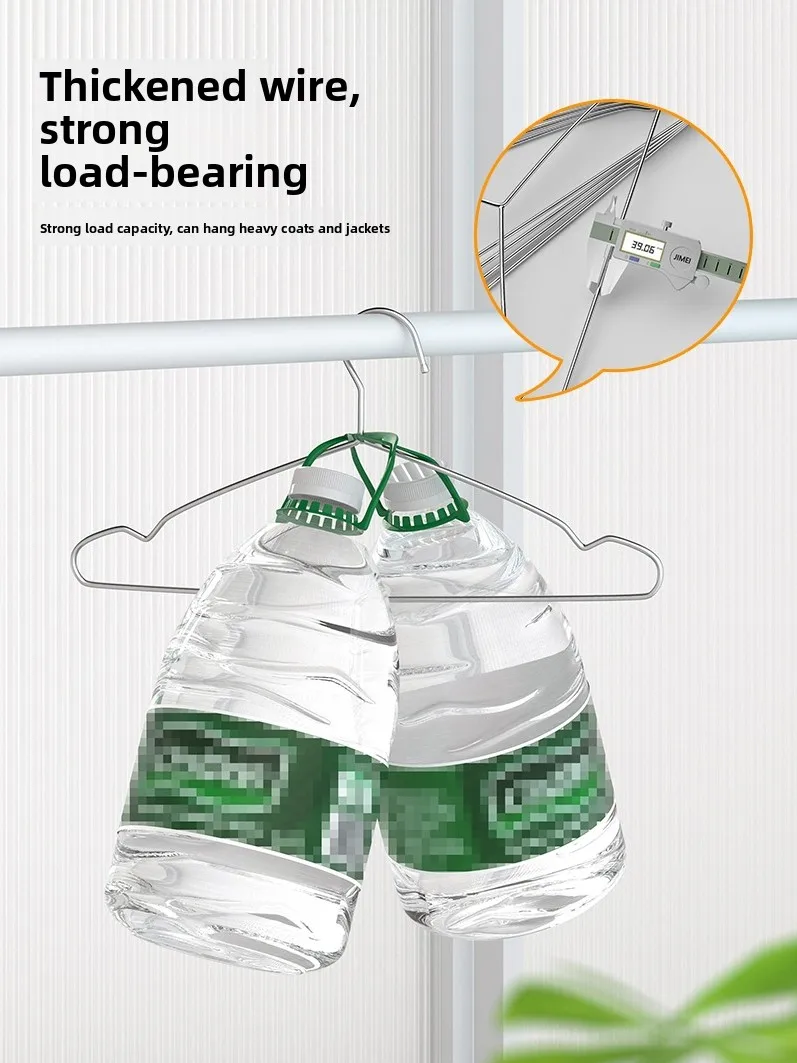 Stainl Steel Clothes Hanger Thiened Home Use Clothes Drng Ra  Heavy Du Clothesline Holder Metal Hanger