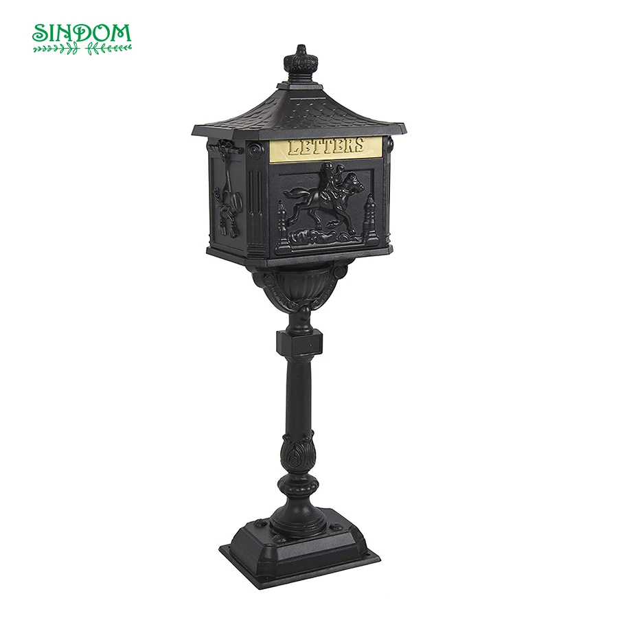 Vintage Wrangler Design Post Letter Box, Mail Postbox Mailboxes, Creative Mailboxes