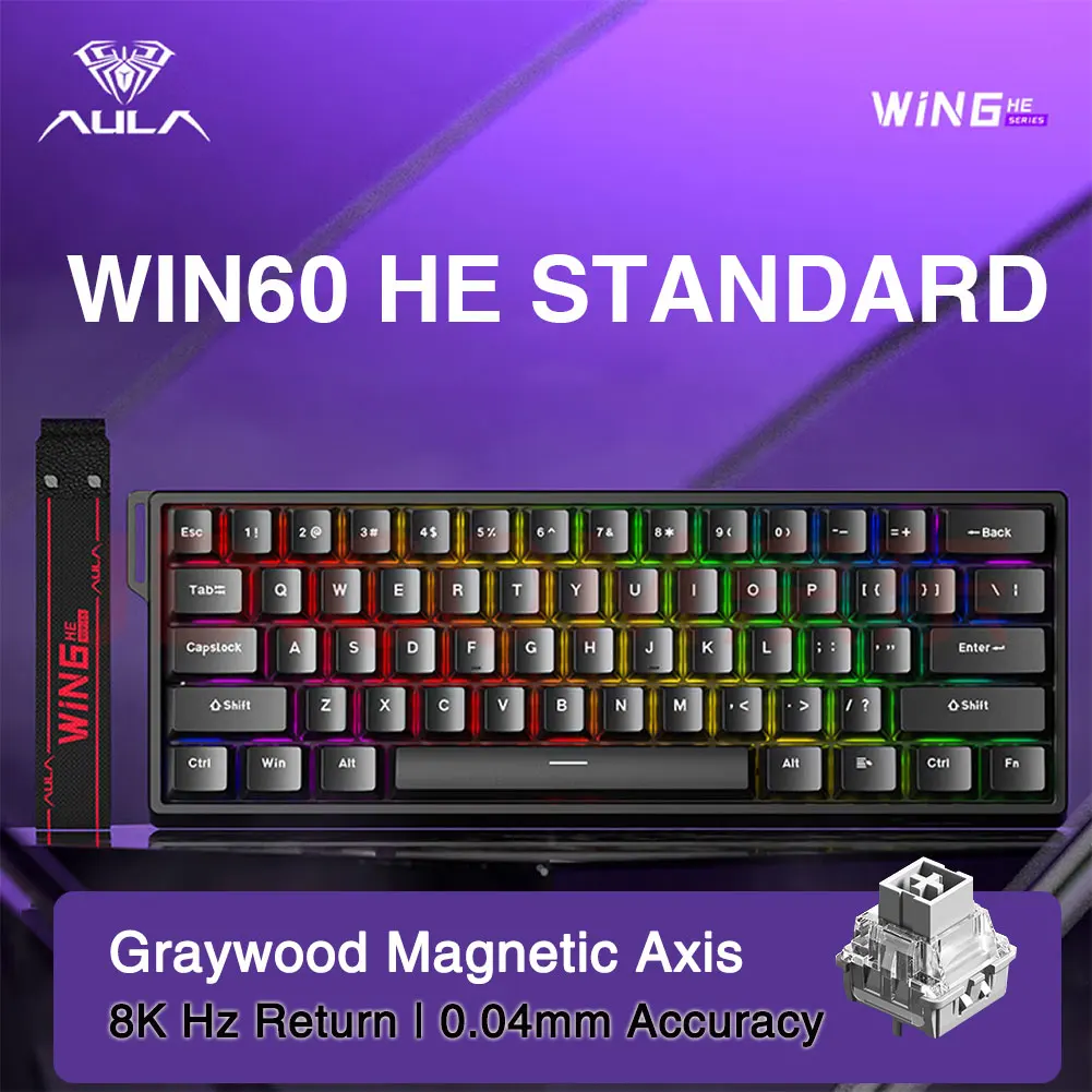 AULA WIN60 HE カスタム Amazon.com: Aula WIN60 HE - 60% Mechanical Gaming Keyboard