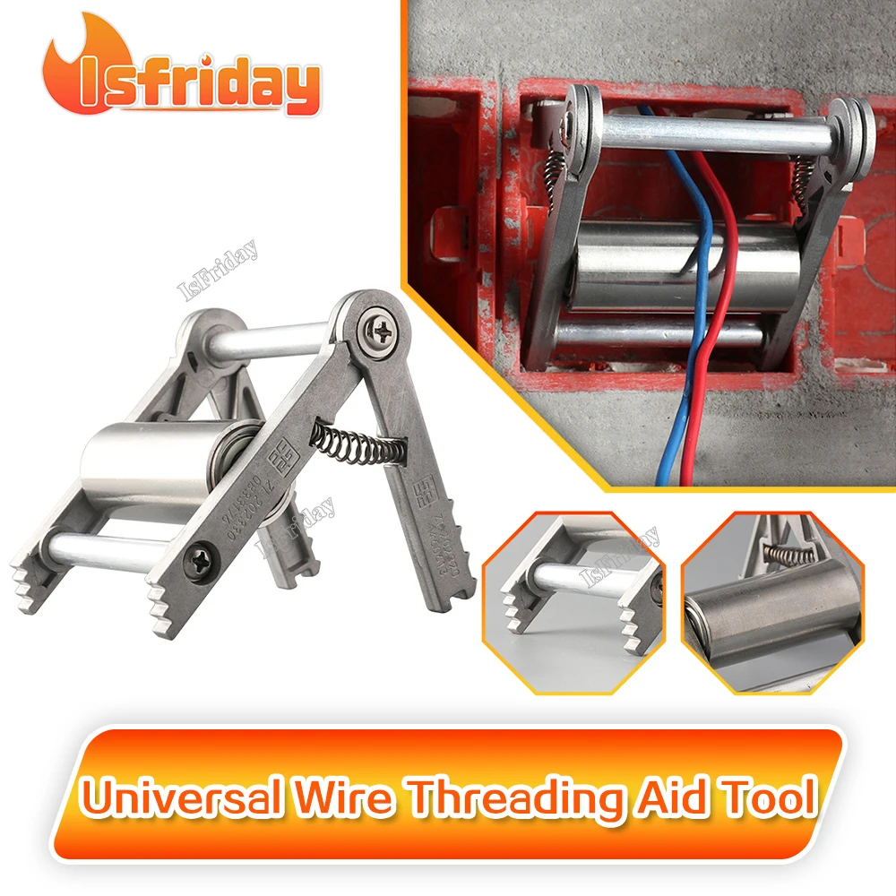 New Universal Wire Threading Aid Tool Pulley Cable Puller Electrician Professional Adjustable Fast Wire Threading Auxiliary Tool