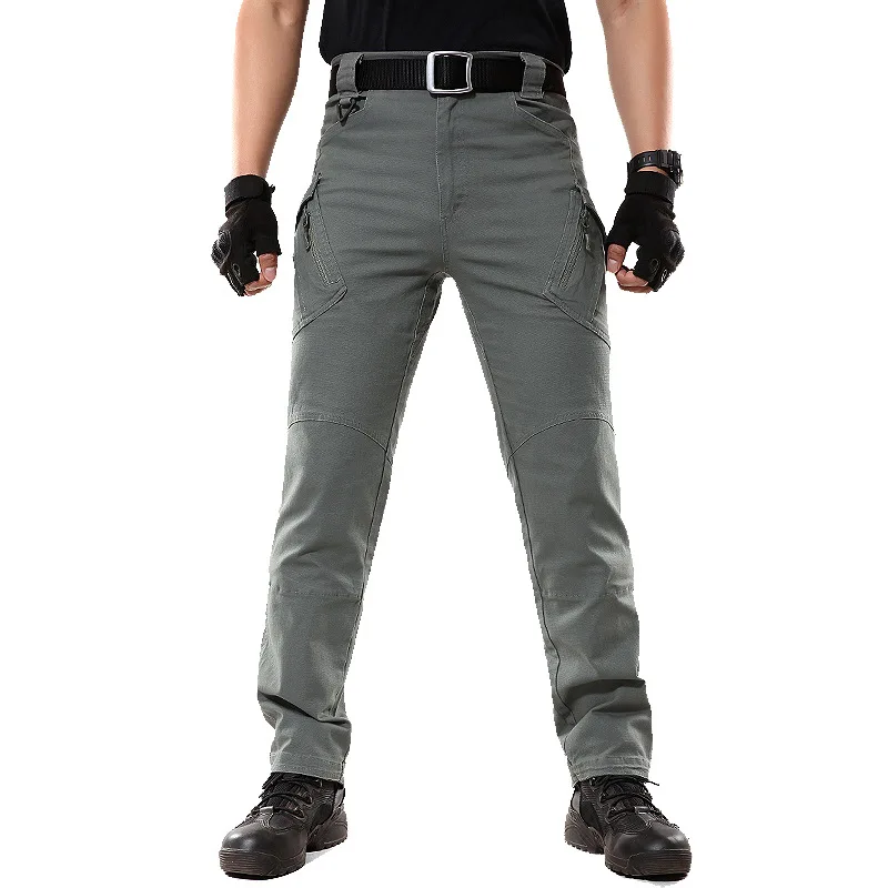 

Men's Military Cargo Overalls Fashion Cotton Tactical Pants Male Multiple Pockets Baggy Straight Cargo Pants