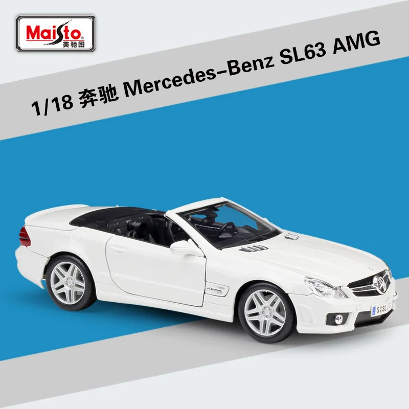 Maisto 1/18 - Mercedes ML 55 AMG - Gris Métallisé - Modèle Réduit Neuf En Boîte