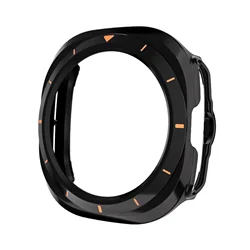Premium Protective Hard PC Case [No Screen Film] for 47mm Smartwatch - Durable Bumper Accessory (Original Black Orang)
