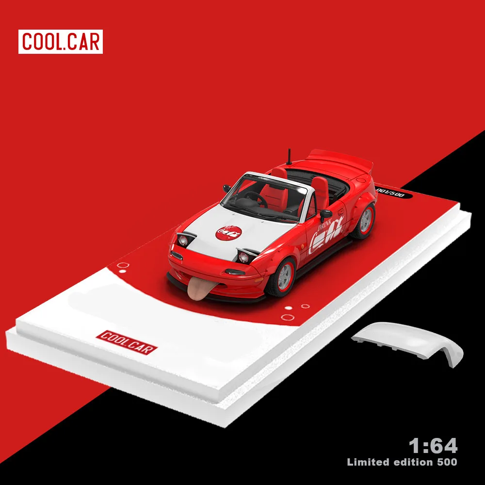 CoolCar /CC 1:64 MX5 Red Painting Simulation Alloy Car Model for Collection&Display&Gift 