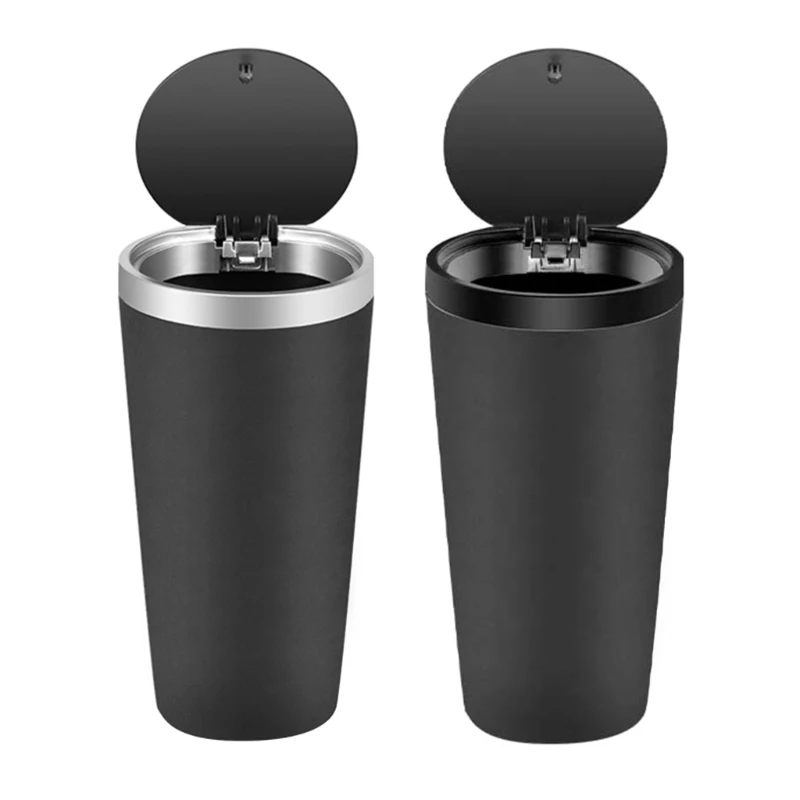 

652F Car Cup Holder Trash Bin Mini Auto Dust Organizer Interior Rubbish Bag Garbage Container Storage Box Bucket Accessories