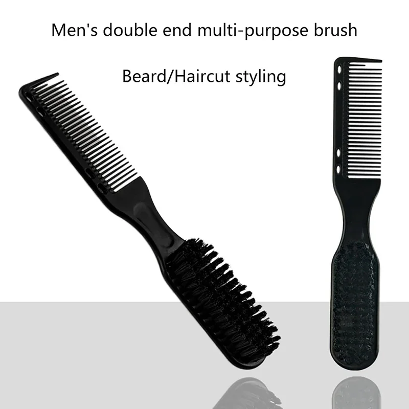 Black Barber Hairdressing Soft Hair Cleaning Brush Retro Neck Duster Broken Remove Comb Brush Hair Styling Salon Tools