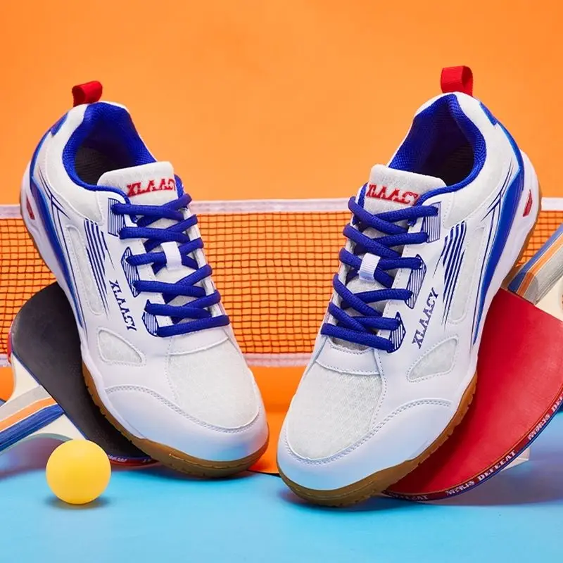 Table Tennis Training Shoes Men's and Women's Tennis Shoes Comfortable Lightweight Badminton Indoor Training