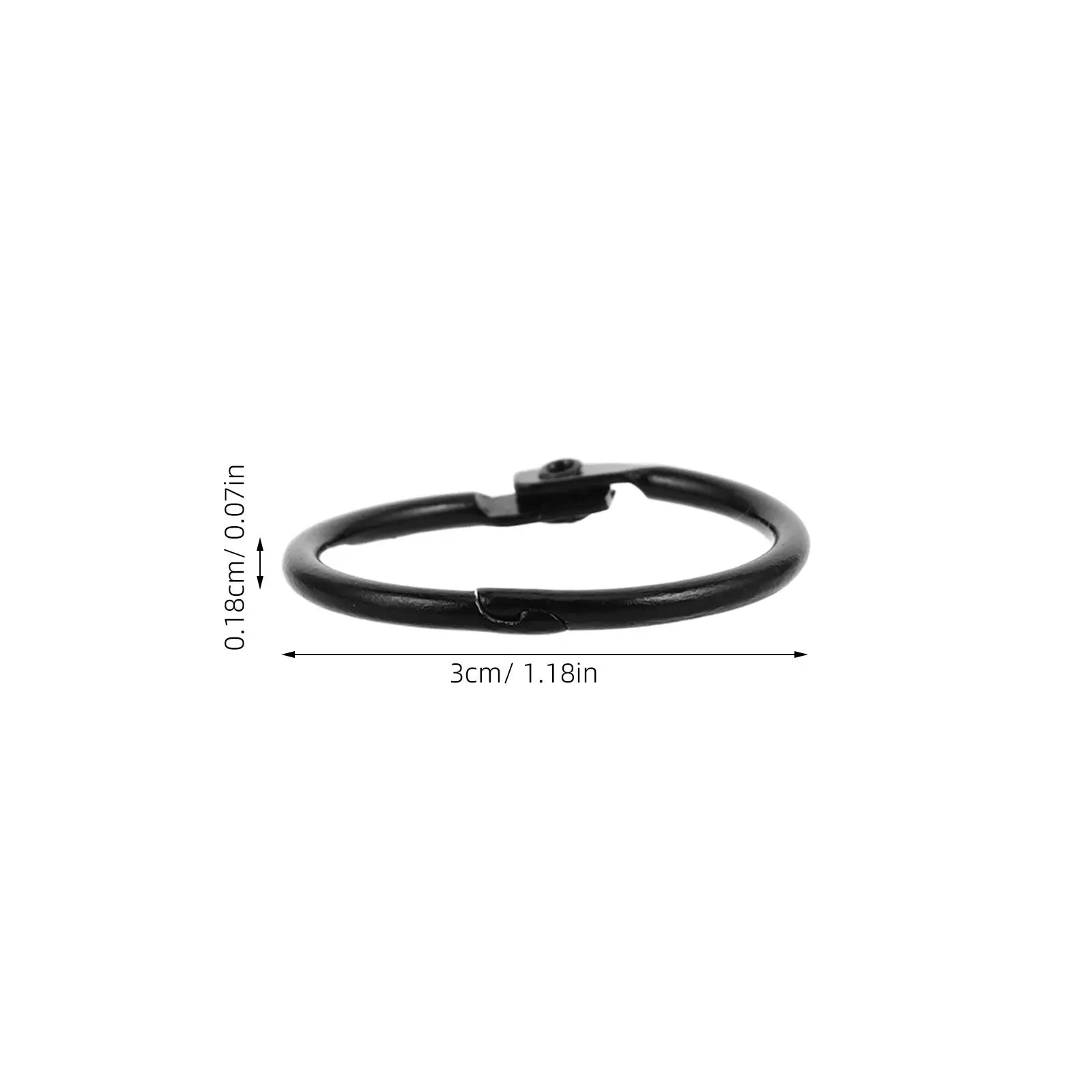 50Pcs 미니 금속 바인더 링 25Mm 플래시 카드 용 안전한 고정 책 링 노트 카드 루스 리프 종이 정리함 사무실