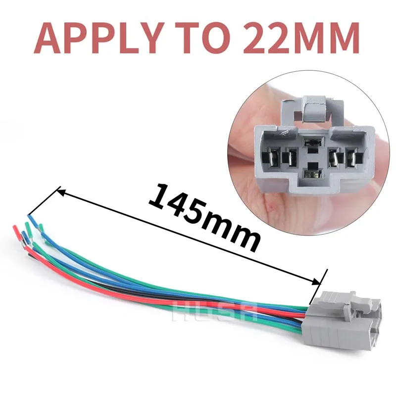 금속 푸시 버튼 스위치 배선용 16mm 19mm 22mm 25mm 30mm 케이블 소켓(2-6선용) 안정적인 램프 조명 버튼 스프링 와이어