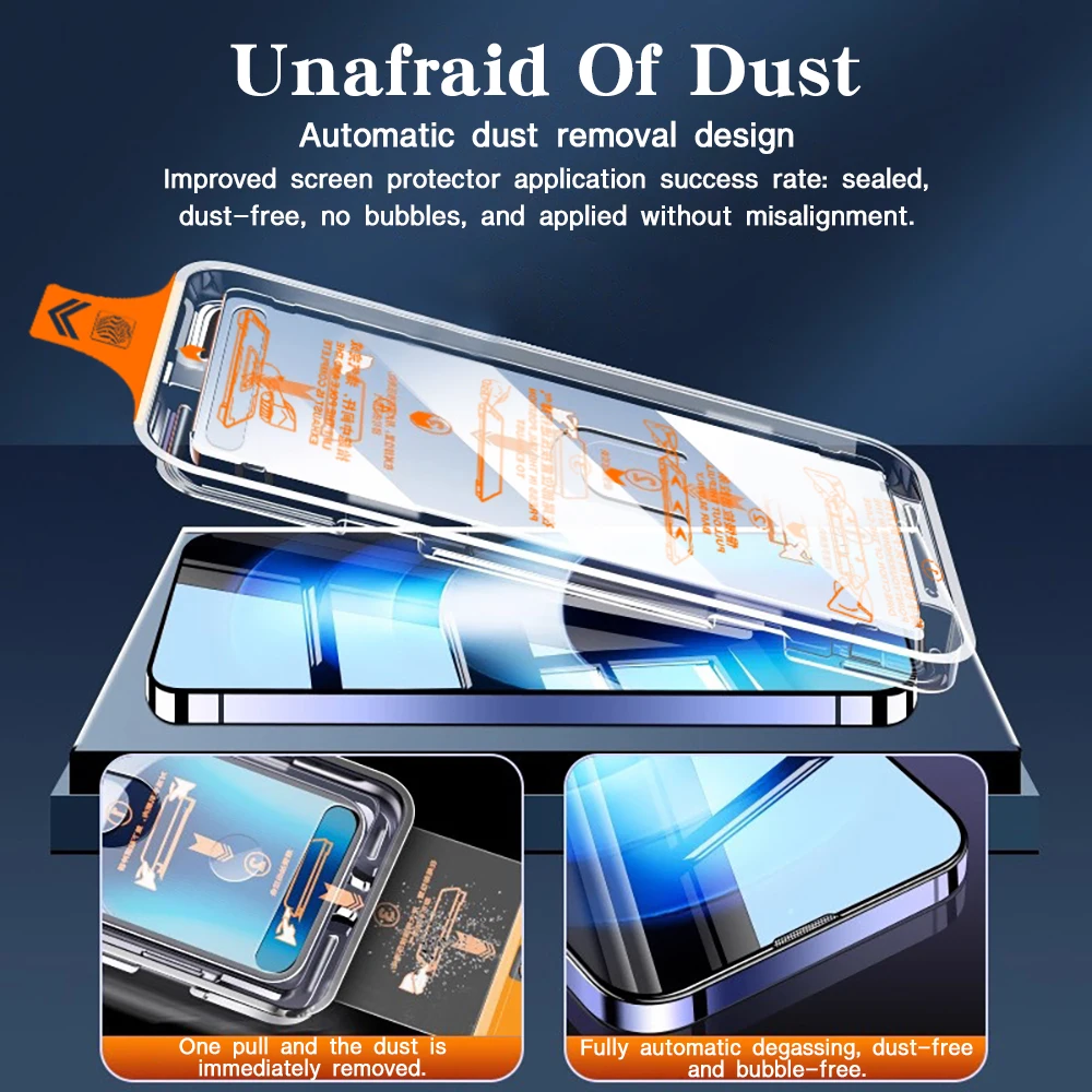 HD Clear Screen Protector - Fingerprint-Resistant Tempered Glass (1-5 Pack)