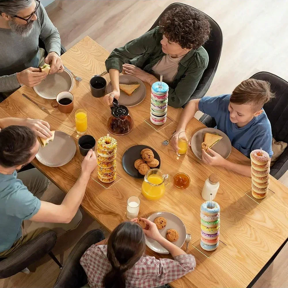 1pc Donut Stand Acrylic ,Clear Bagel Holder Stand, Donut Tower Stand, Donut Display Stand for Dessert Table, Doughnut Holder