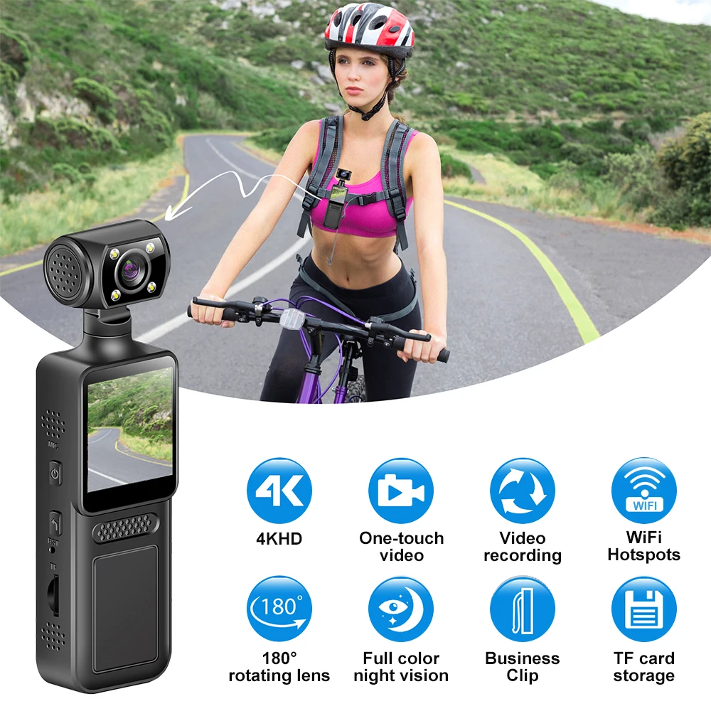 New WIth Wifi Hotspot Mini Camera 4K Portable Digital Video Recorder Body Camera Night Vision DVR Miniature Camcorder 2025