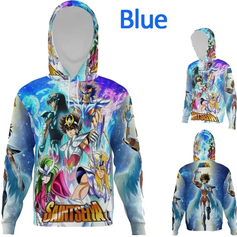 

Новые толстовки с 3D принтом Saint Seiya, мужские, женские, Детские Модные свитшоты, пуловер для мальчиков и девочек, уличная одежда с длинным рукавом, топы