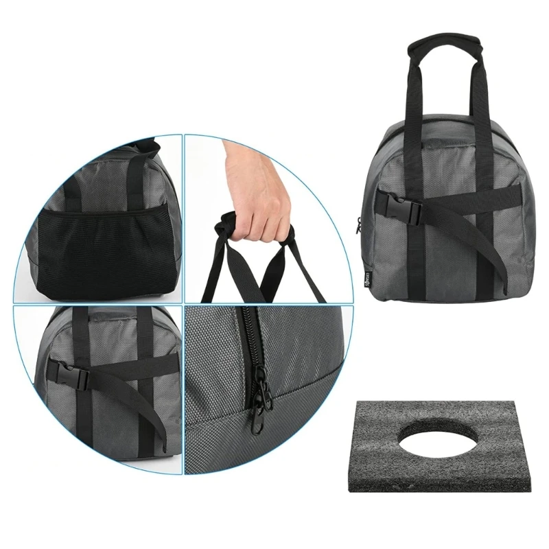 Bowling Bag for Single Ball,Single Bowling Ball Tote Bag with Padded Ball Holder Tote Fits Shoes