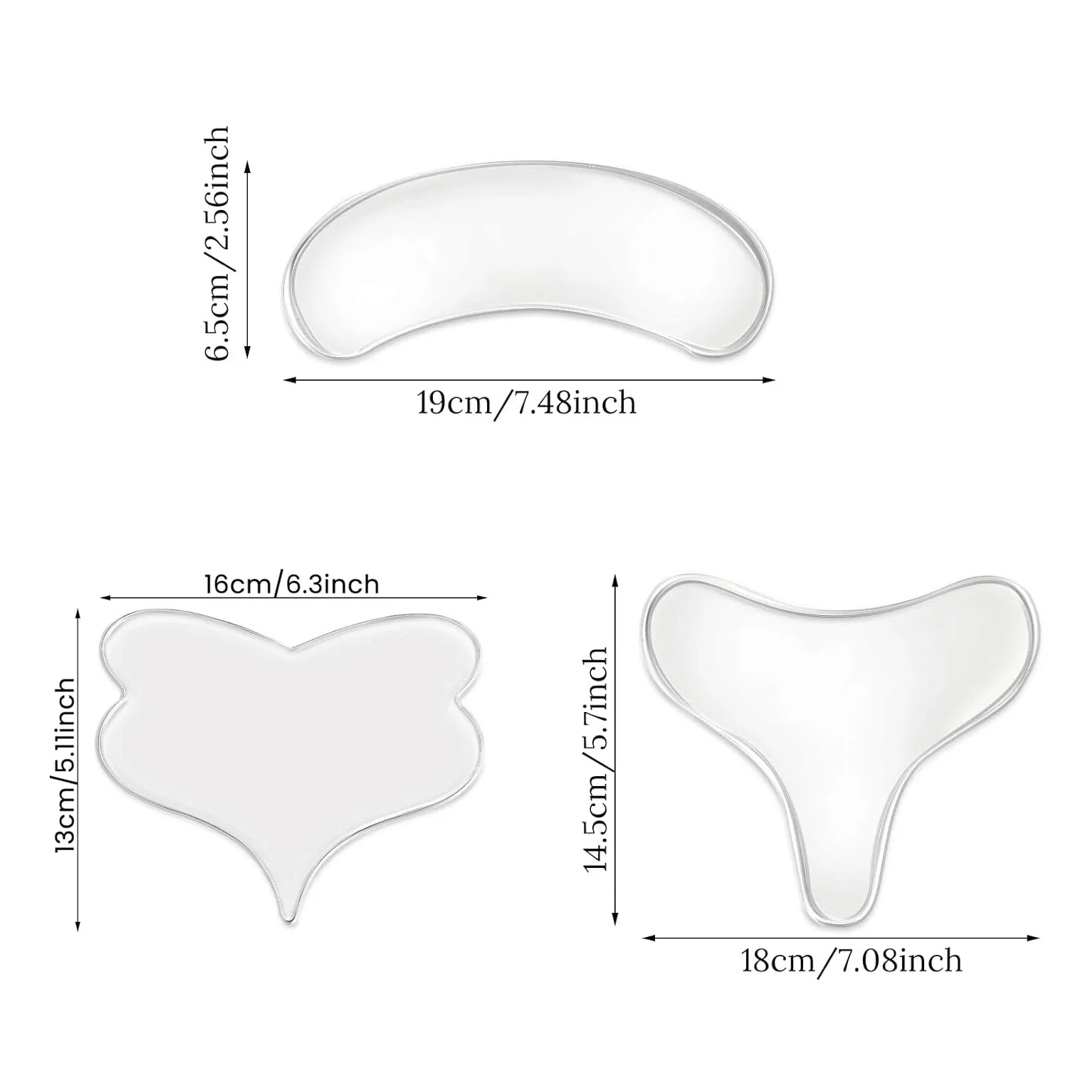 Silicone Anti Wrinkle Patches For Chest Lift Tapes Pads Necklift checklift Reusable Chest Skin Wrinkle Remover Pad Sticker