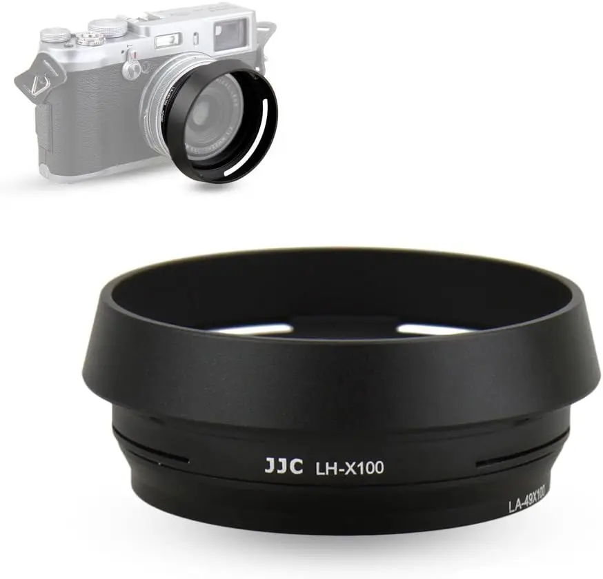 Jjc Fujifilm X100Vi Paraluce Con Anello Adattatore Da 49Mm Sostituisce Fujifilm Lh-X100 Per Fuji X100Vi X100V X100F X100T X100S X100 X70