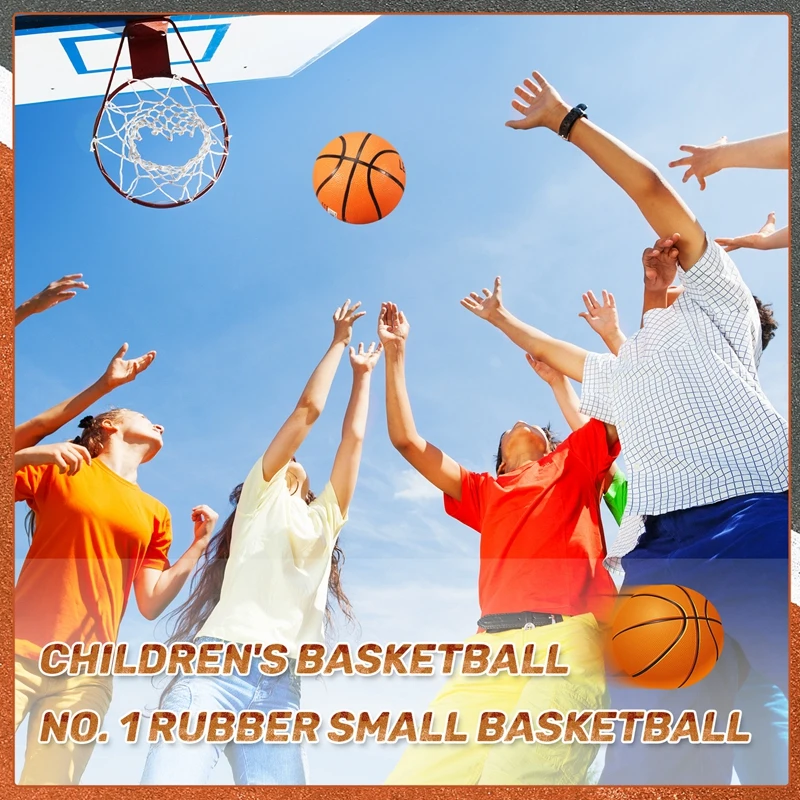 Children's Basketball No. 1 Rubber Basketball Kindergarten Small Game Ball Mini
