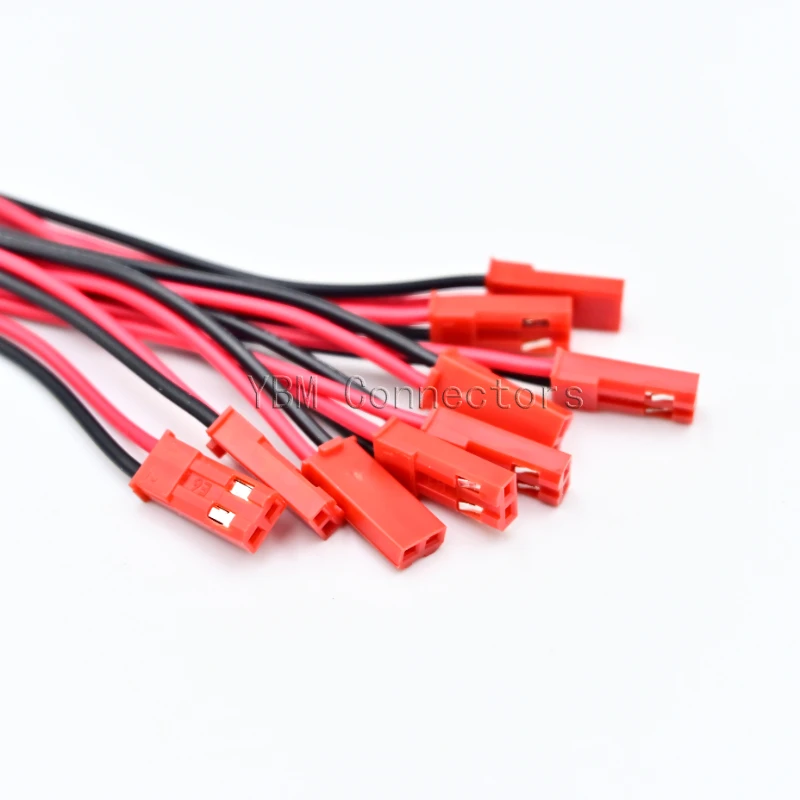 JST 2 Pin Male & Female Cable Connector JST 2P Wire Plug Jack Connectors LED Lamp Strip RC BEC Battery DIY FPV Drone wiring cable connectors led strip connectors wire connectors dc connectors dc power connectors