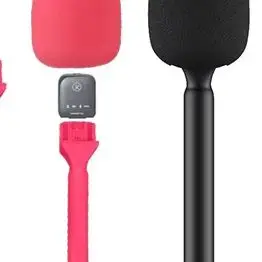 Supporto per microfono Adattatore per microfono wireless portatile Mic 1 2 per interviste Synco G1 con schiuma silenziosa per Rode Wireless GO II