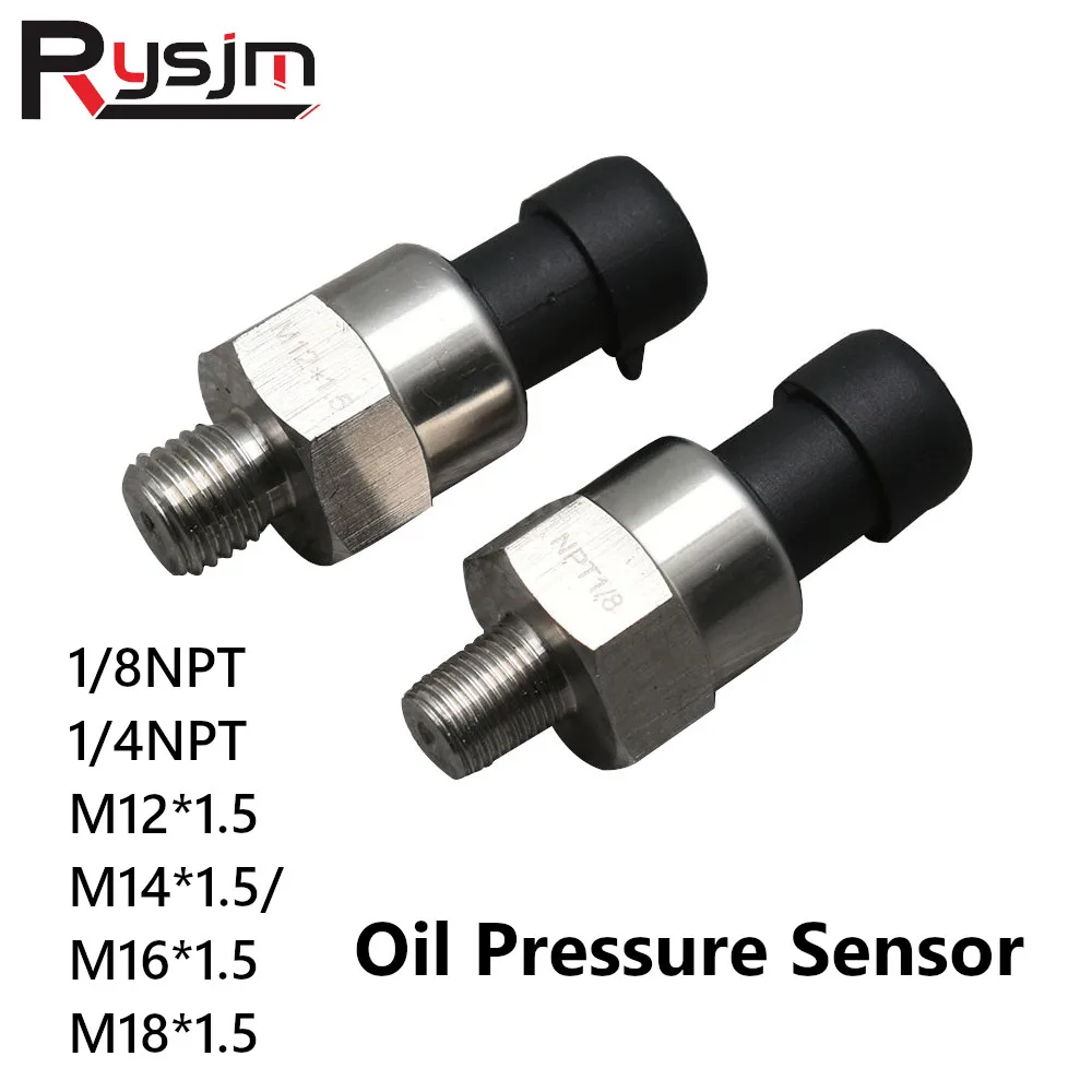 

Universal Car oil pressure sensor Fit for 12v/24v Auto Car Trucks 1/8NPT 1/4NPT M12*1.5 / M14*1.5/ M16*1.5 / M18*1.5