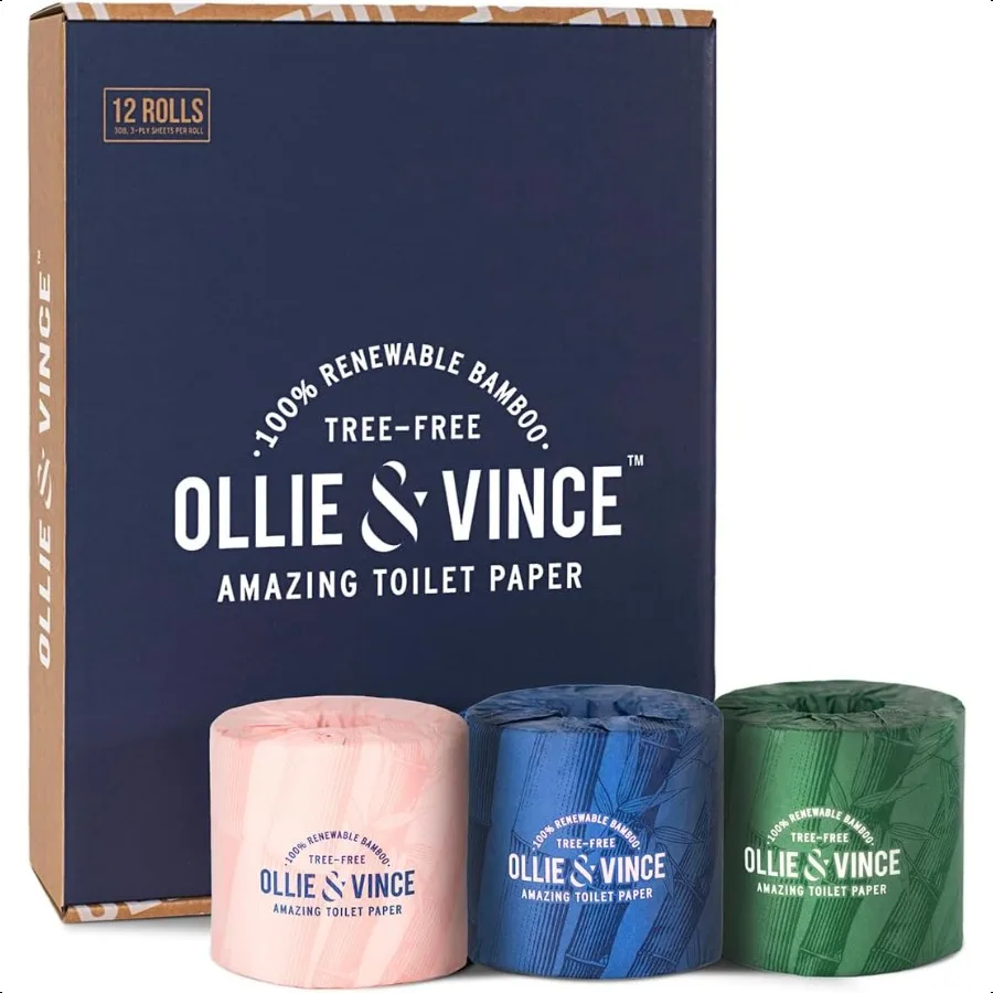 Sustainable Bamboo Toilet Paper 12 Rolls 3Ply