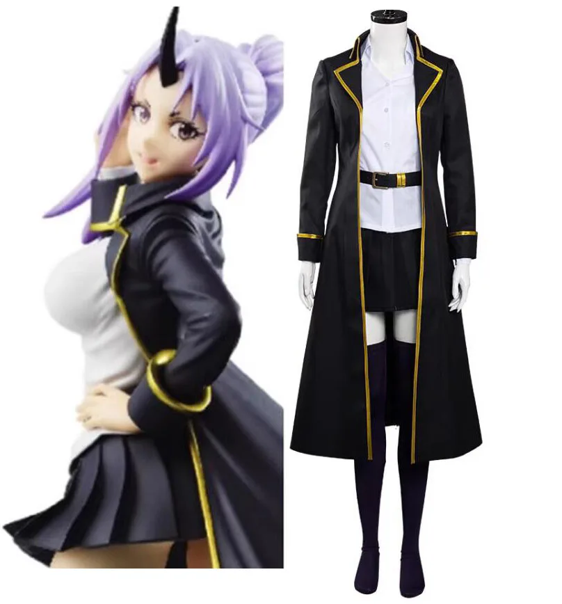 

Anime That Time I Got Reincarnated as a Slime Cosplay Rimuru Tempest Shuna Shion Soei Costume Cloak Jacket Skirt Suit Uniform