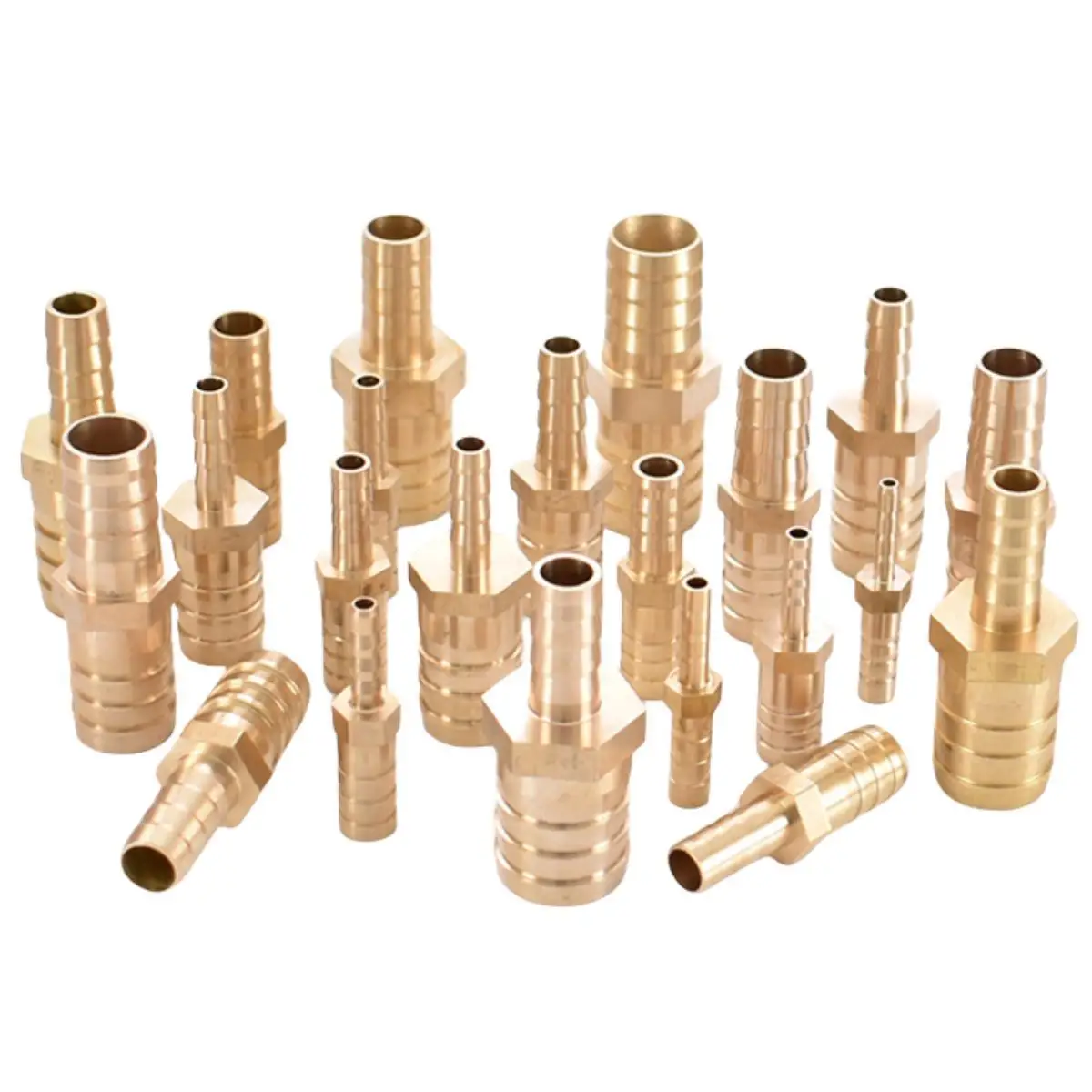 Brass Straight Hose Pipe Fitting Equal Barb 4mm 5mm 6mm 8mm 10mm 12mm 16mm 19mm 25mm Gas Copper Barbed Coupler Connector Adapter pipe fitting,water pipe fitting,hose pipe fitting