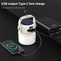 LED Solar Bulb Light Rechargeable Portable Lanterns Waterproof Outdoor Night Market Camping Tent Outage Emergency Lamp 4