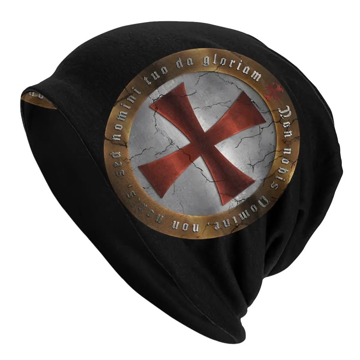 

Knights Templar Skullies Beanies Autumn Spring Hats Templar Cross Thin Bonnet Special Caps Men Women's Earmuffs