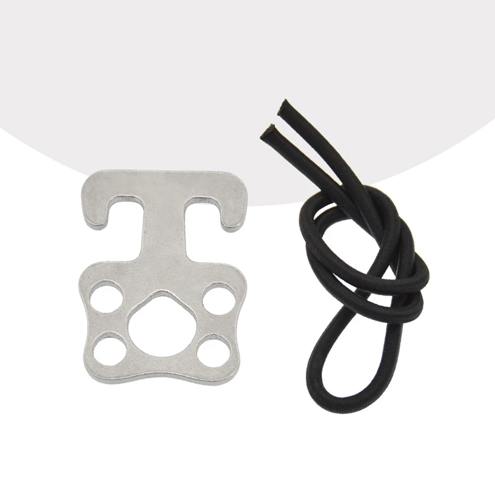 Scuba Diving Sidemount Bungee Tie Bungee Loops Sidemount Diving Plate Hook Hardware Backmount BCD Dry Suit 1.2x1.6inch Accessory 1