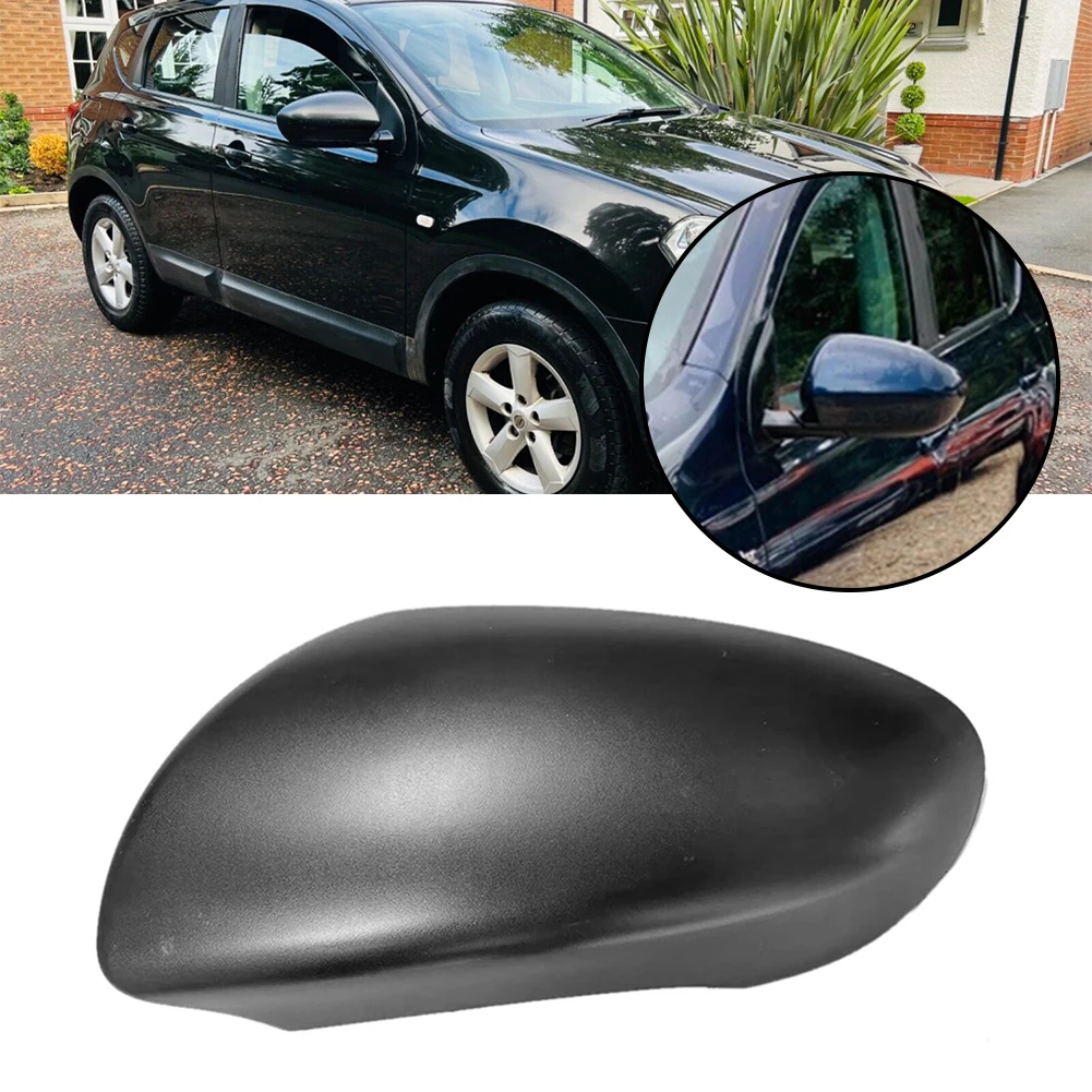 Replacement for Nissan Qashqai J10 2007‑2014 Side View Mirror Cover, Door  Mirror Cover Wing Mirror Cover Rearview Mirror Housing Grey (Right Side)