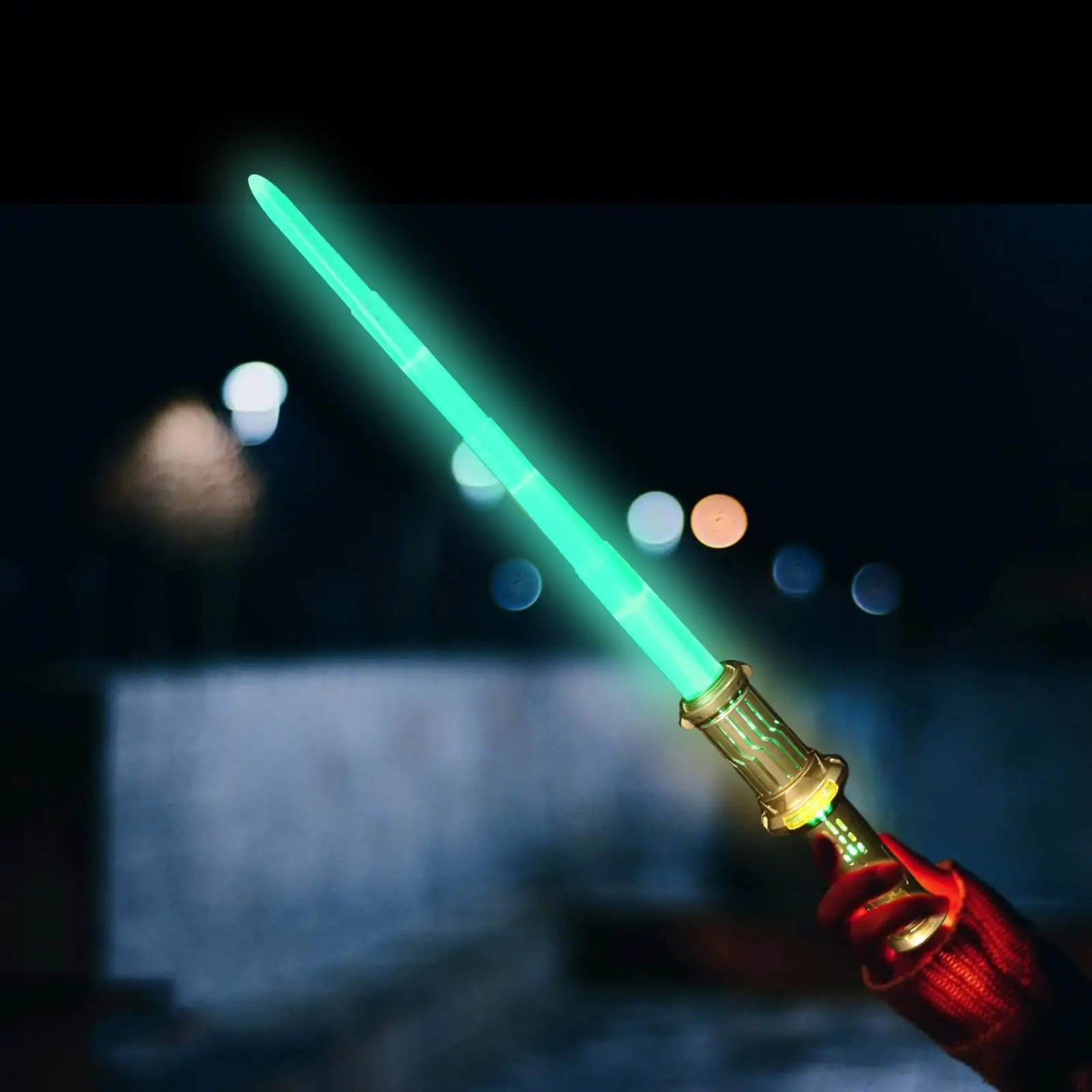 Telescopic Lightsaber Expandable Light up Sword Collapsable Sword Toy for Valentine`s Day Halloween Kids Adults Costume Party